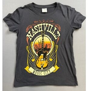 Freeze Nashville Music City Graphic Tee Guitar‎ Short Sleeve XS
